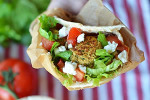 Baked Falafel Pita