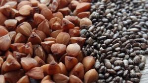 Seeds, chia and buckwheat