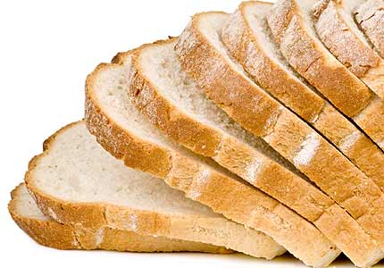 white sliced bread