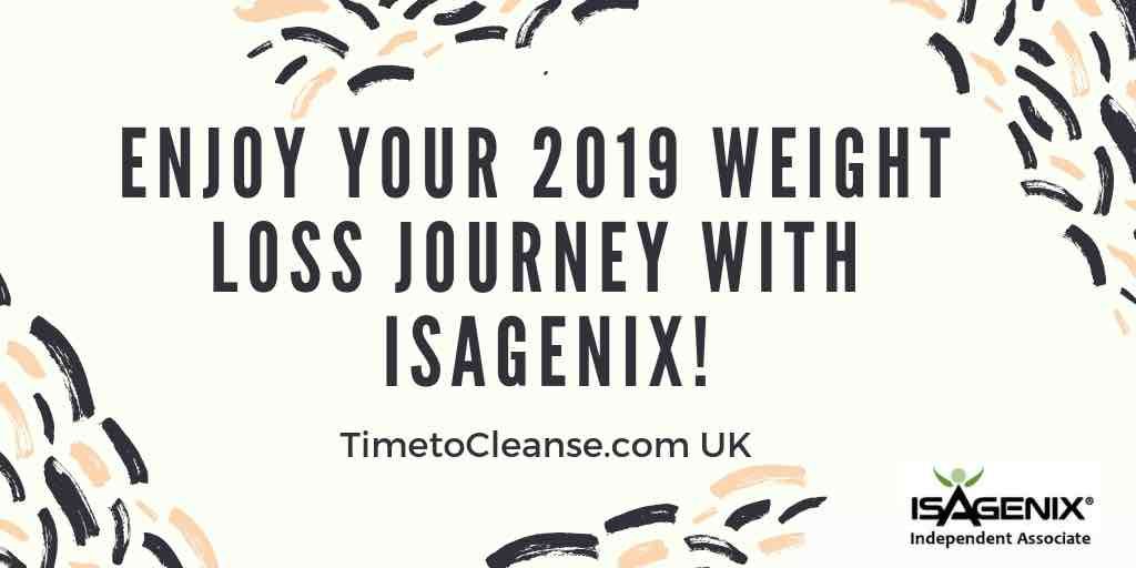 enjoy your 2019 weight loss journey with isagenix banner